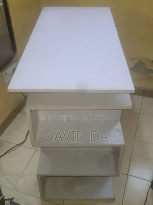Modern White Home Office / Study Desk With Shelves (Quick Sale)
