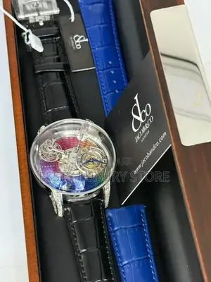 Jacob and Co Quality Luxury Men Genuine Leather Wristwatch