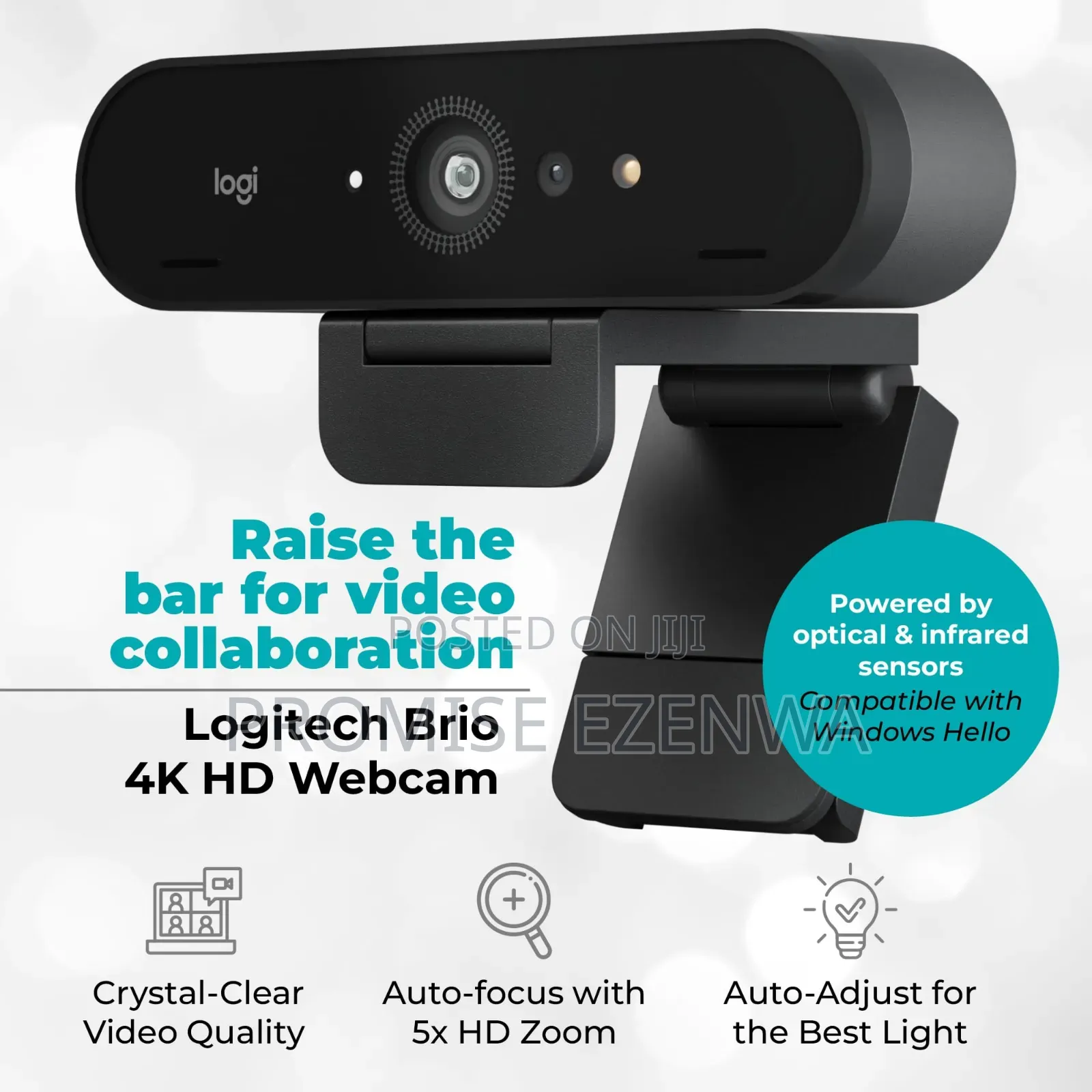 Logitech Brio Ultra Hd Webcam – Autofocus | Windows Hello | USB