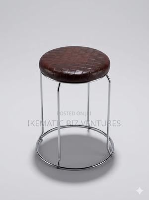 Round Metal Stool Chair With Foam Top