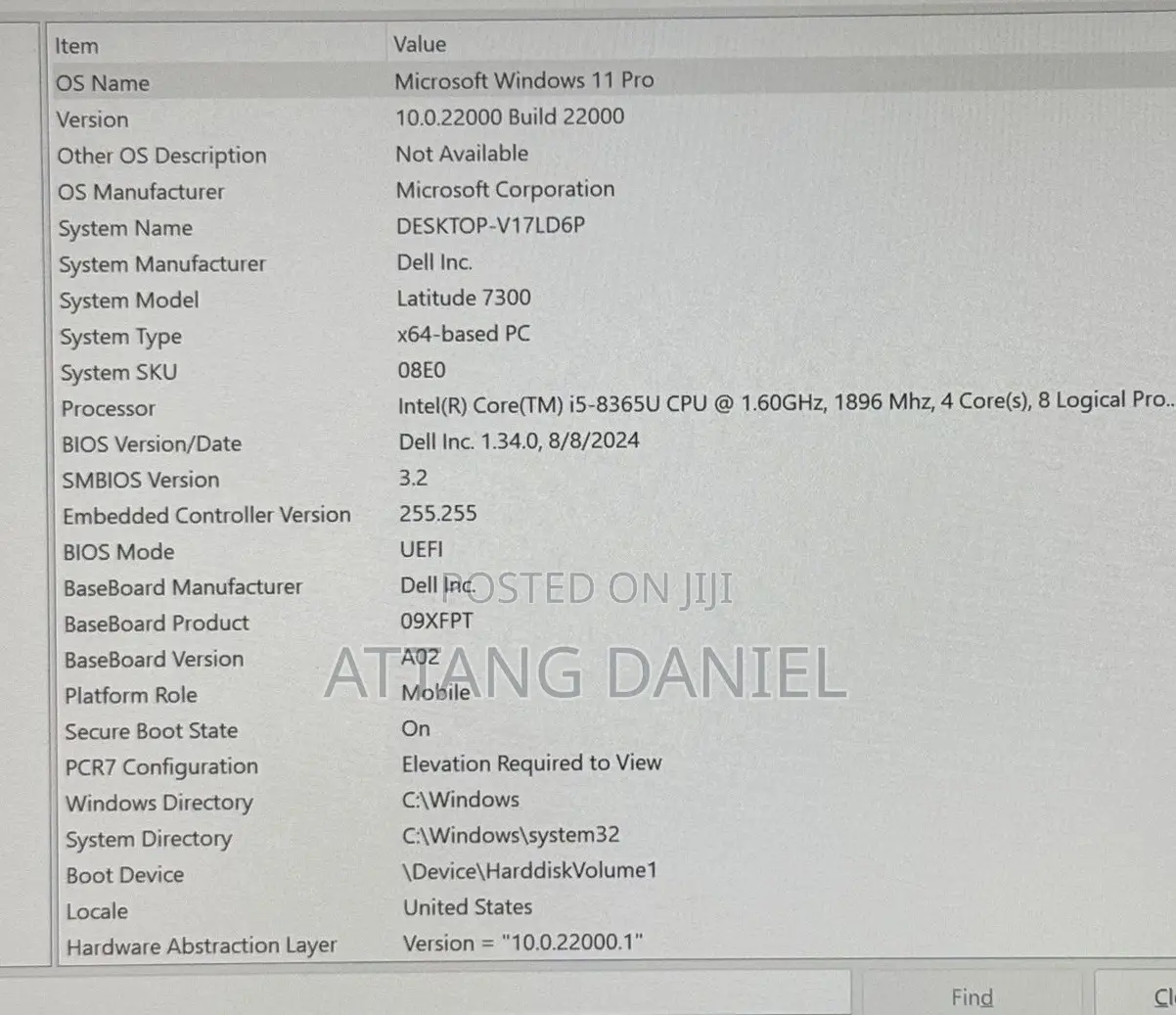 Laptop Dell Latitude 7300 8GB Intel Core i5 SSD 256GB