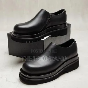 Men's Chunky Sole Leather Loafers–Premium Luxe Corporate Casual Shoes