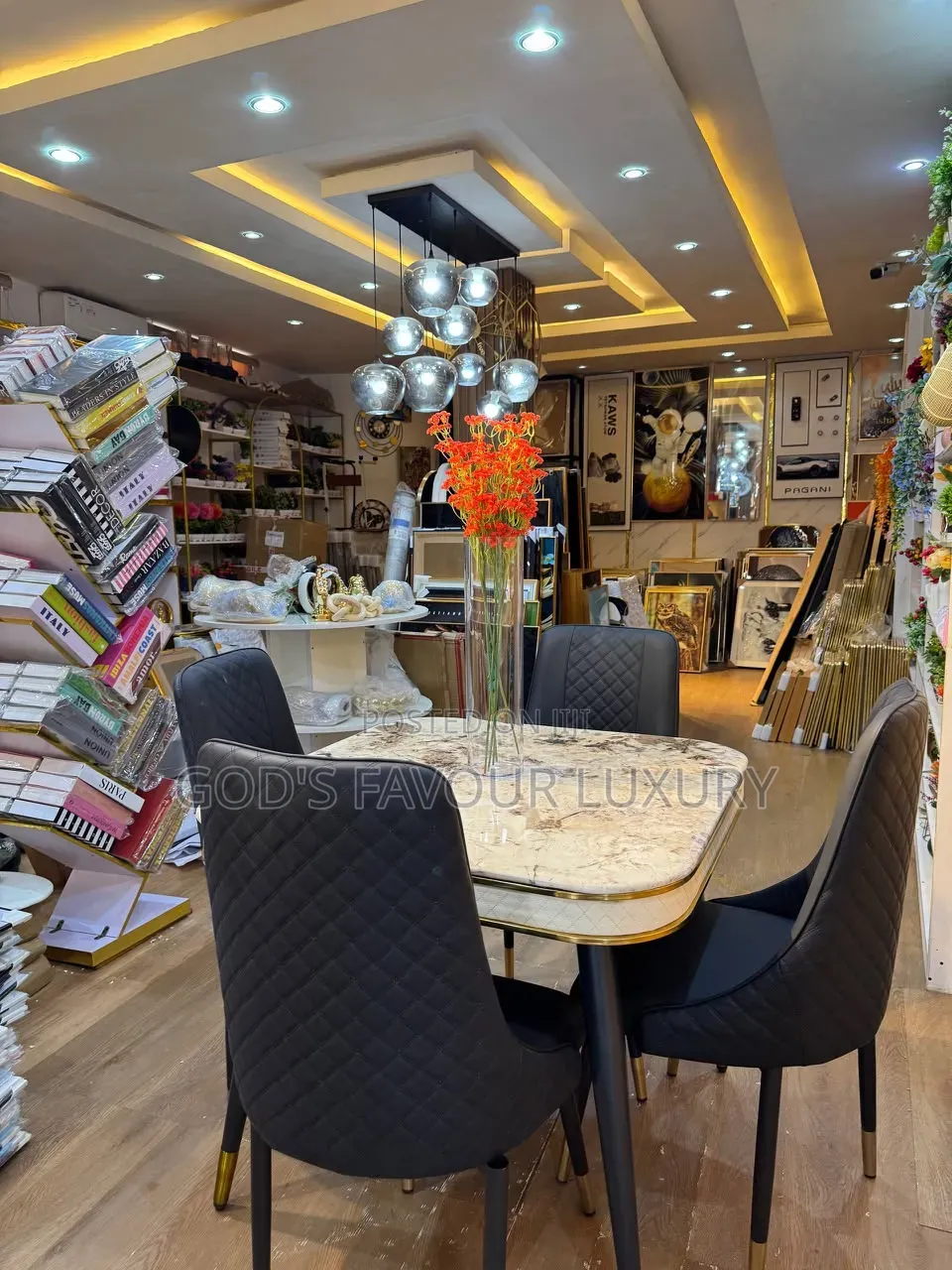 Mmarble Dining Table and Chairs