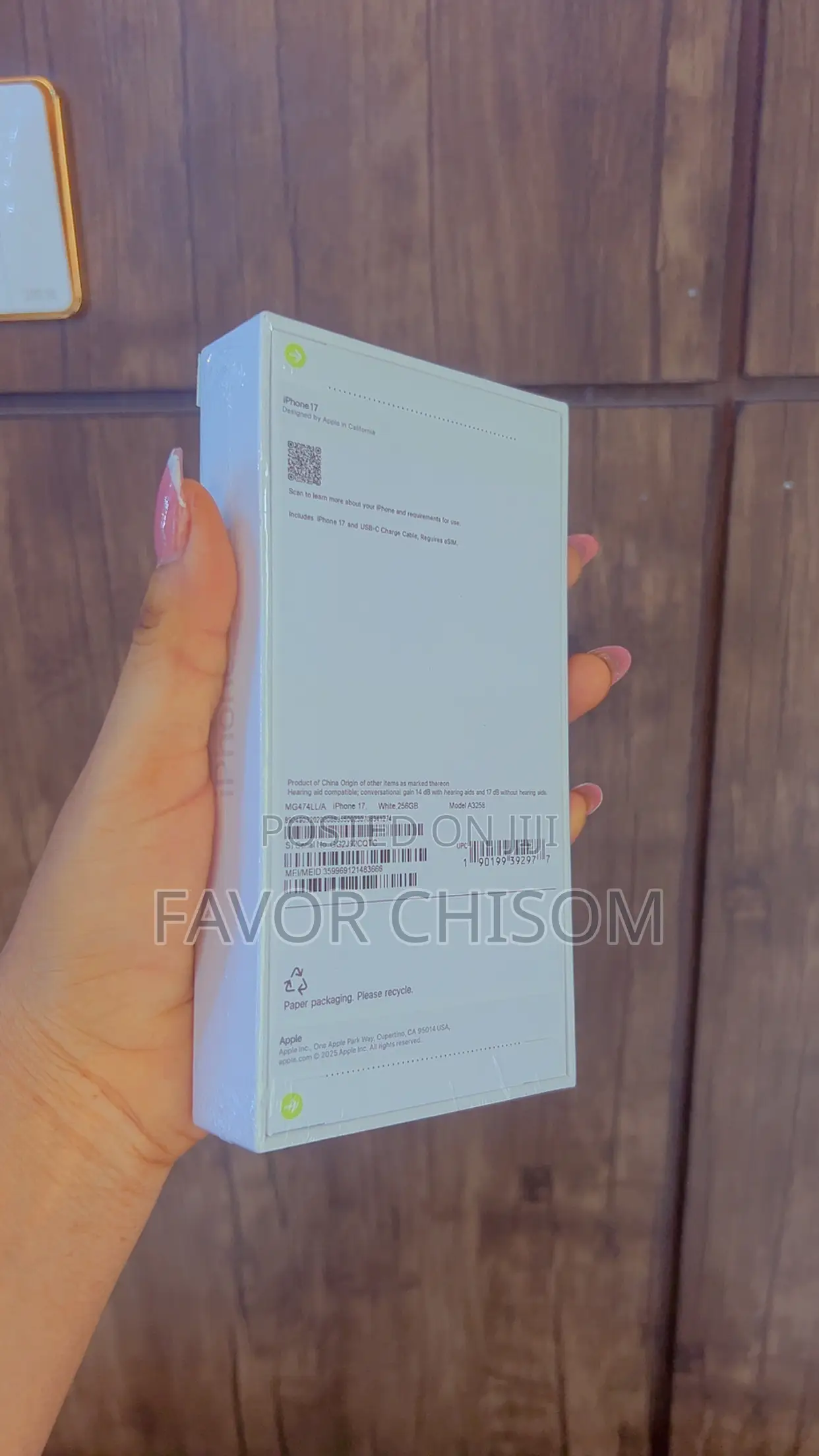 New Apple iPhone 17 256 GB White