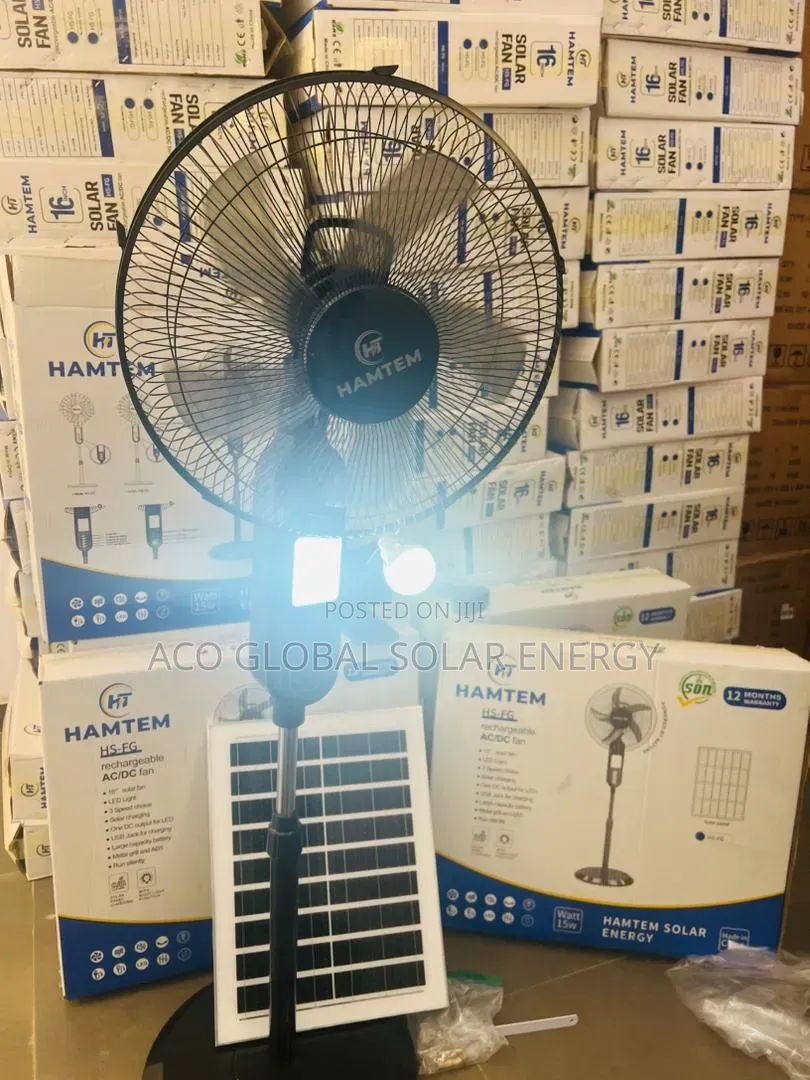 Solar Rechargeable Fan