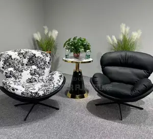 New Modern Leather Rotating Single Accent Chair