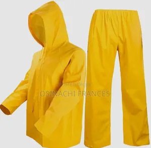 Yellow Pvc Up And Down Rain 🌧 Coat 🧥+