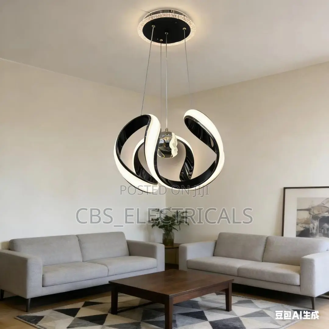 Modern Led Chandeliers (Black)