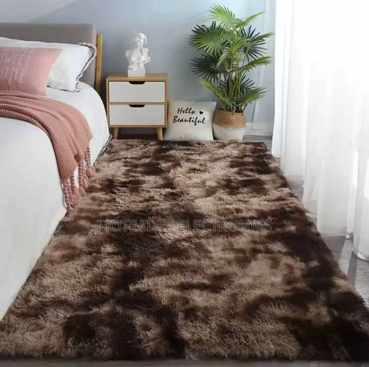 High Quality Plush Soft Fluffy Centre Rug (160cm*230cm/5ftby7ft)