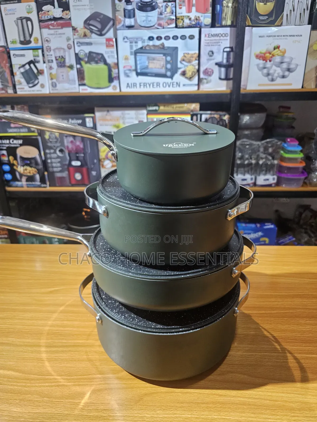 Uakeen 5-Piece Ceramic Cookware / Pot Set