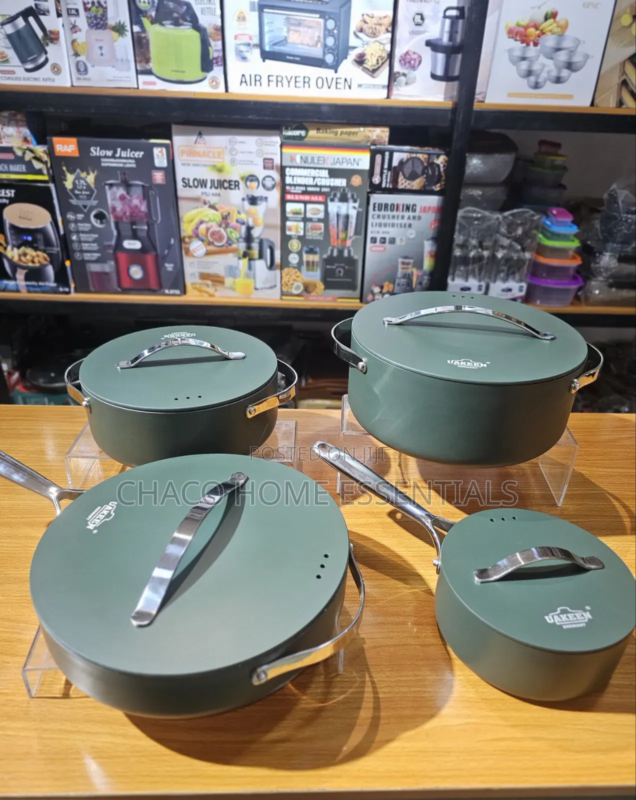 Uakeen 5-Piece Ceramic Cookware / Pot Set