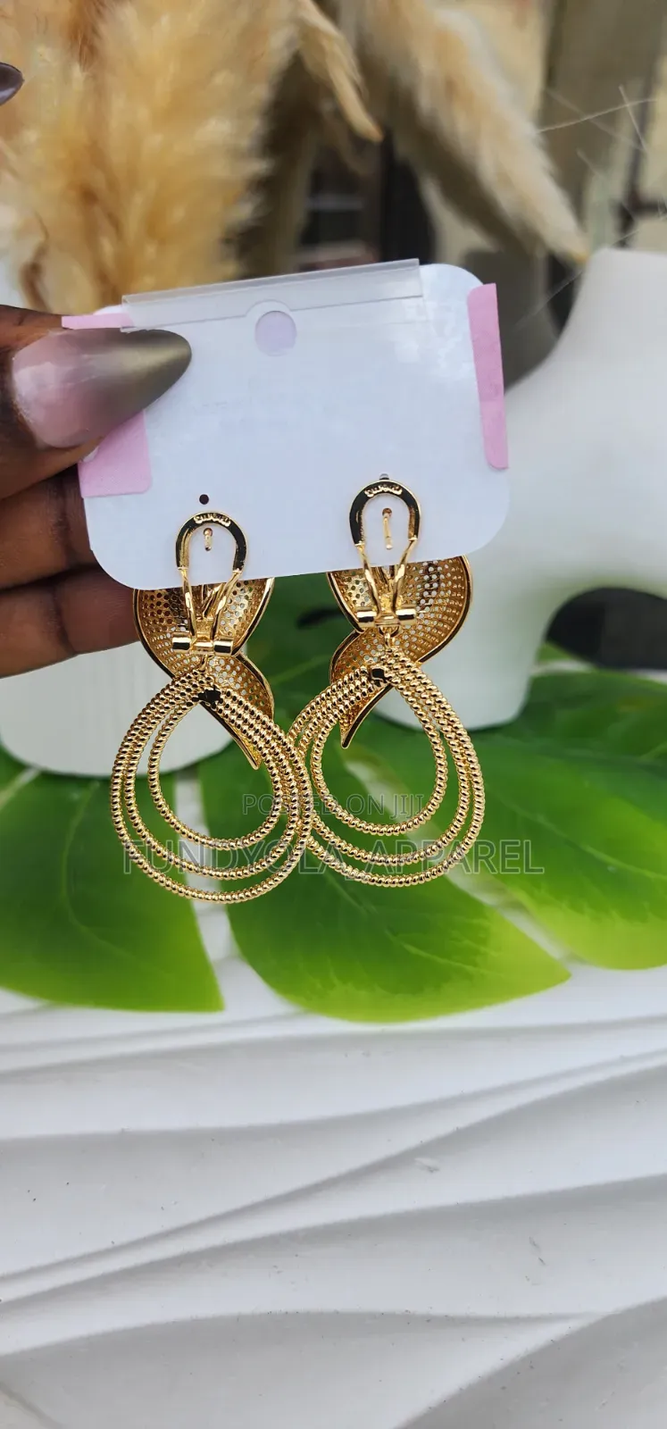 Gold Replica Drop Earring