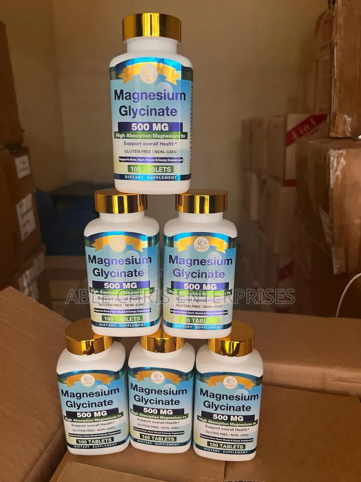 Duozi Magnesium Glycinate 500mg Tablets.
