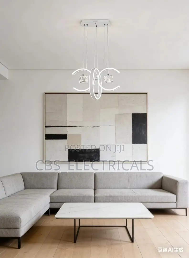 Contemporary Arc-Globe Chandelier