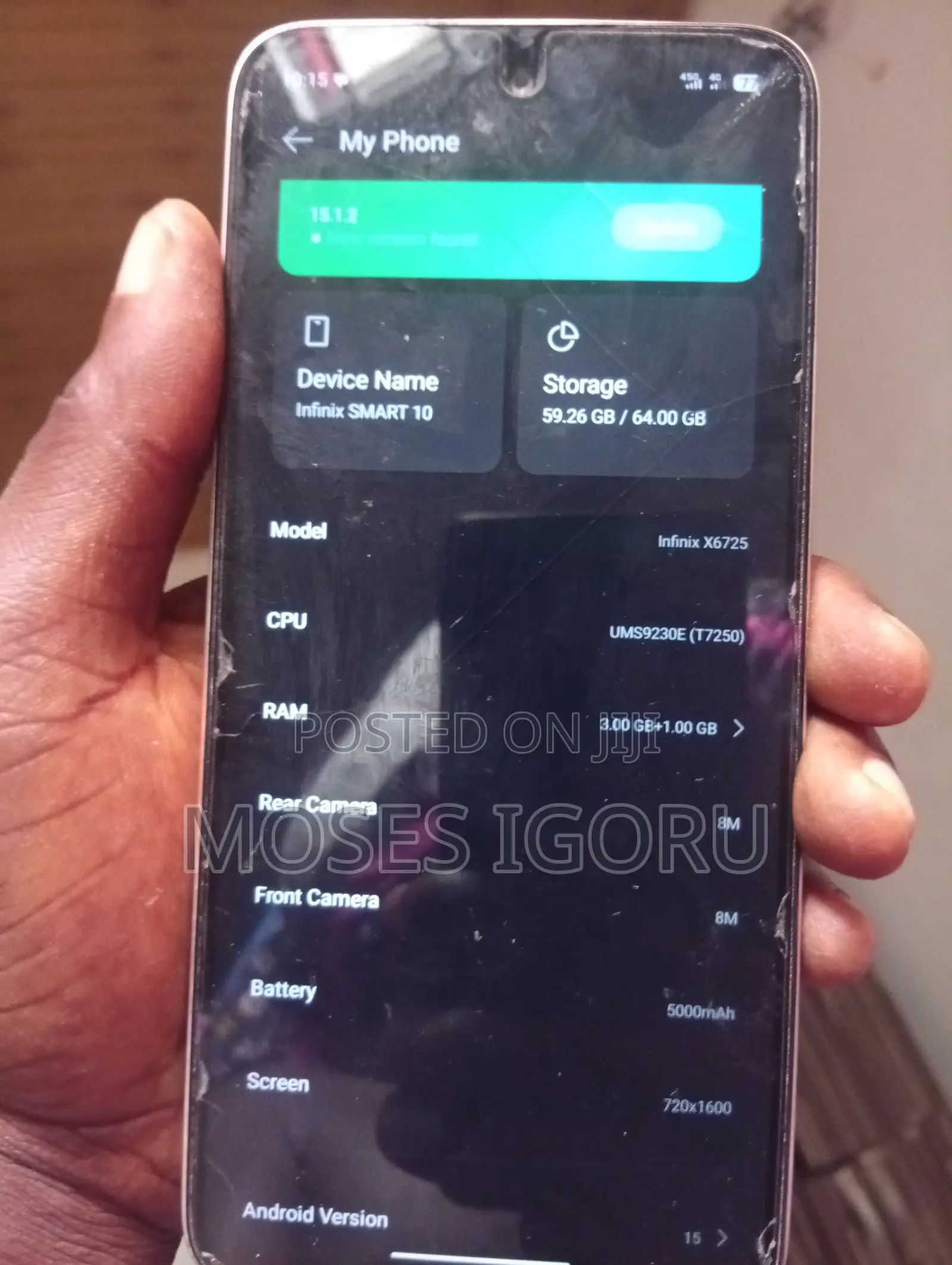 Infinix Smart 10 64 GB Gold