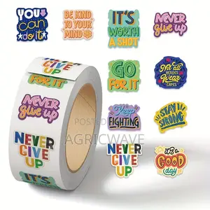 500pcs Word Motivational Stickers Decoration From 10 Quotes
