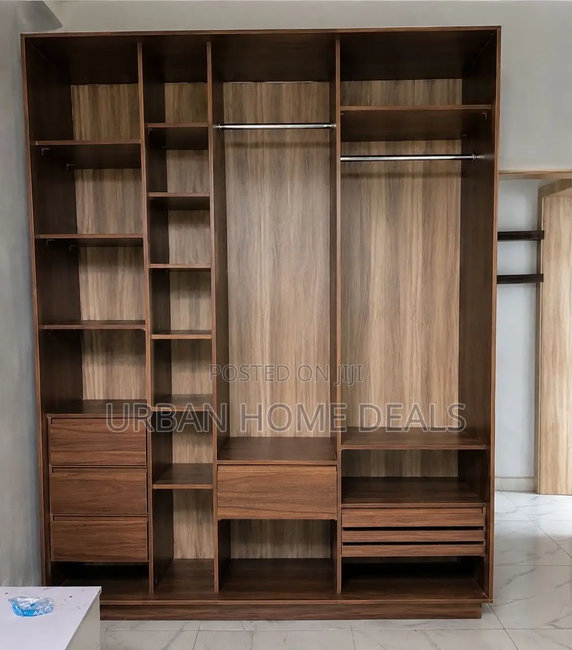 Premium Large Wooden Wardrobe – Spacious Modern