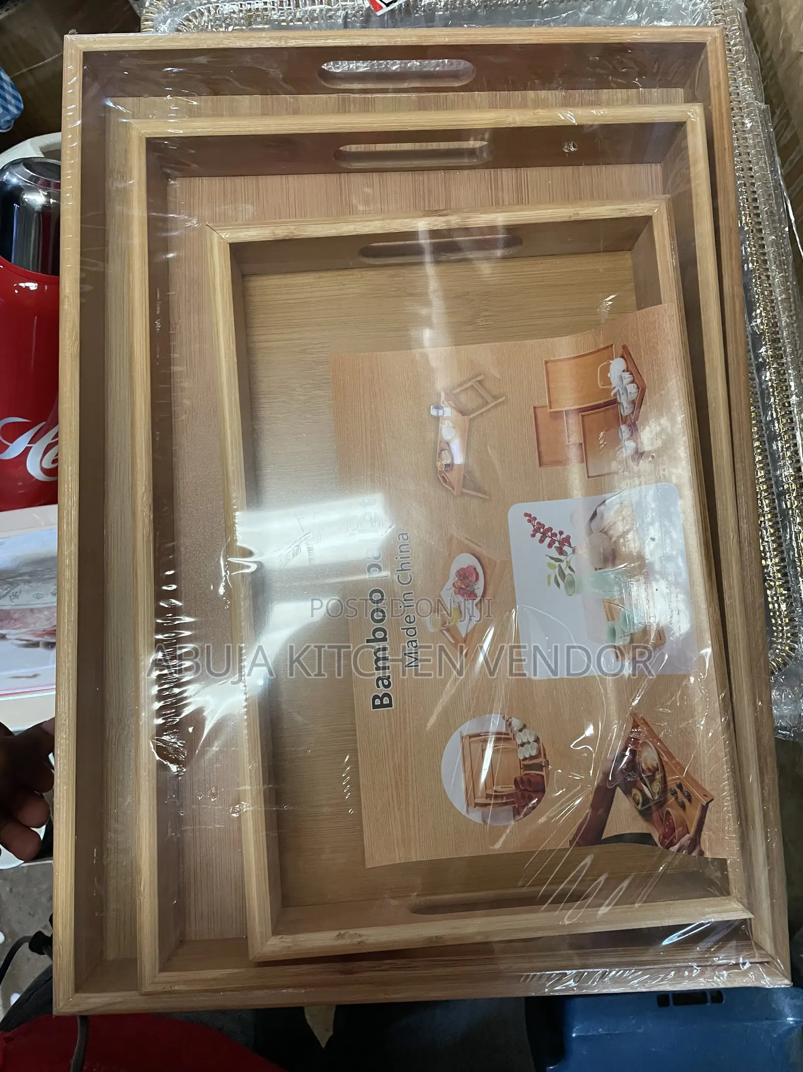 Wooden Tray Set 3