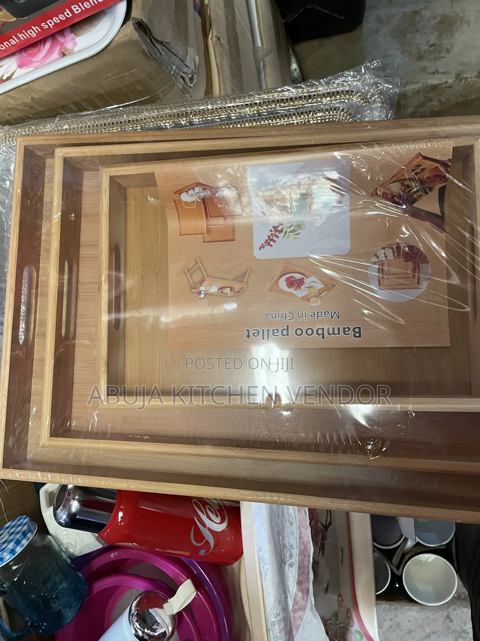 Wooden Tray Set 3