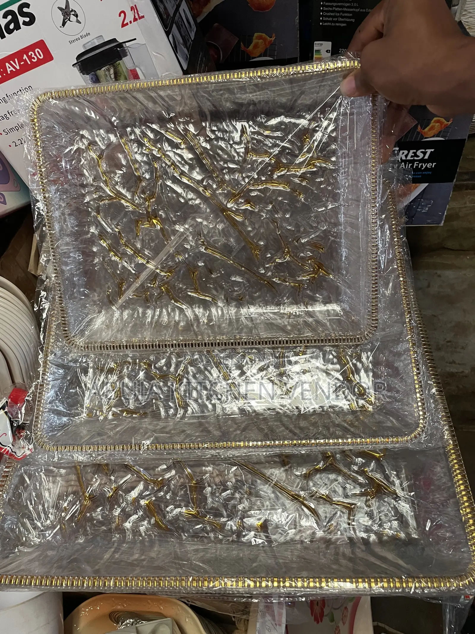 Acrylic Tray Set of 3