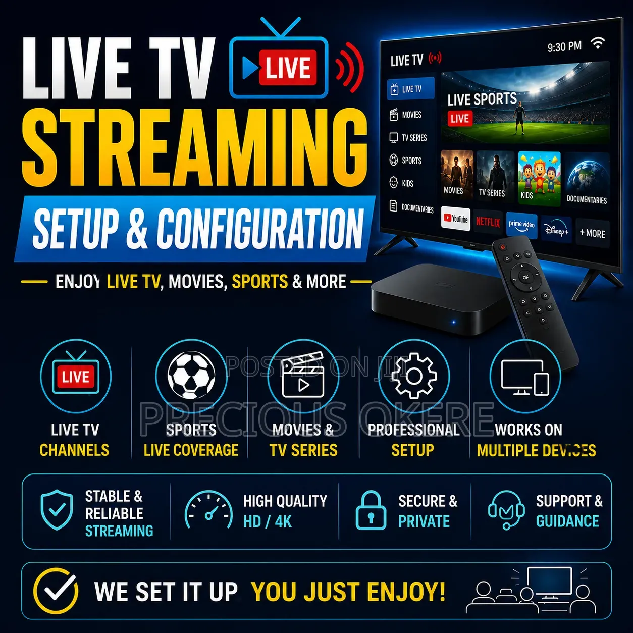 Live Tv Setup and Configuration