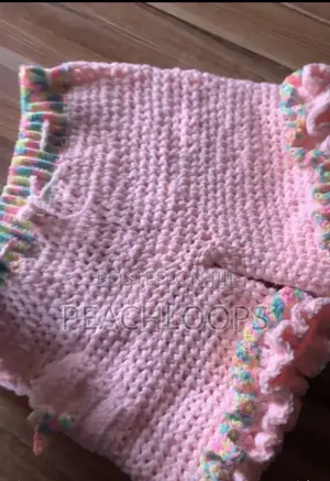 Handmade Crochet Ruffle Shorts