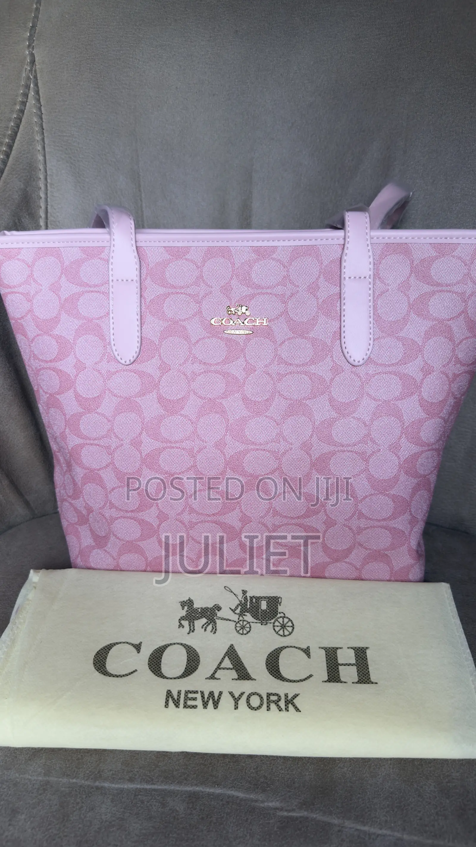 Coach Pink Tote Bag