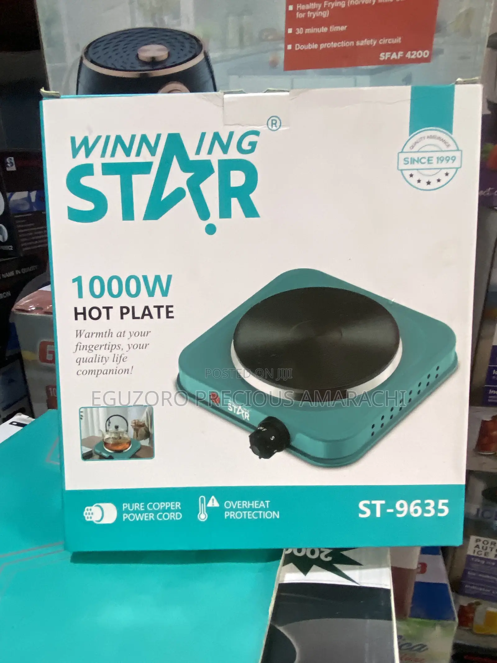 Winning Star Single Electric Hot Plate-1000w