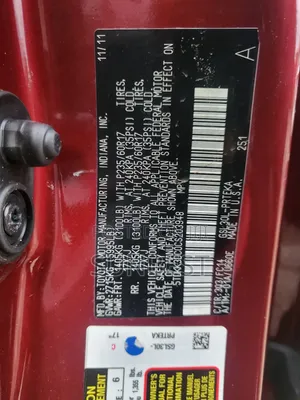 Toyota Sienna XLE 7 Passenger Mobility 2012 Red