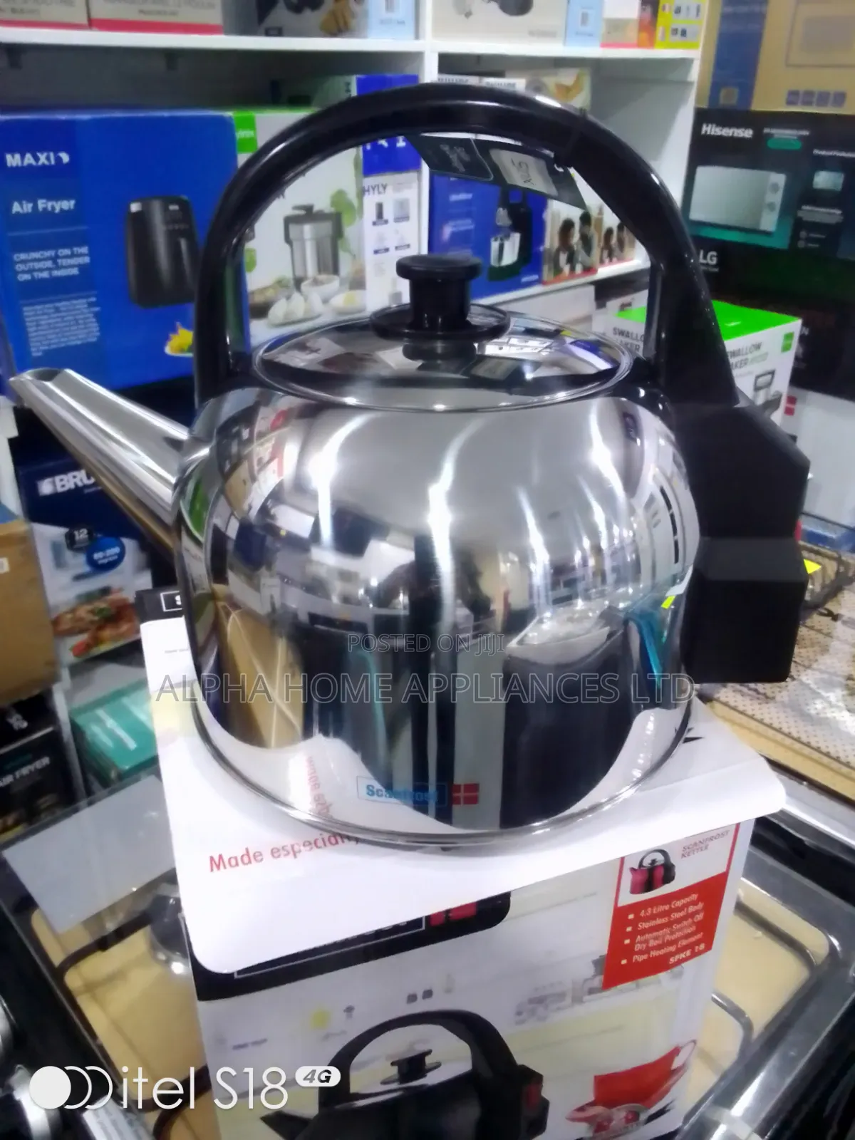 Scanfrost Electric Kettle 4.3l Black/Silver