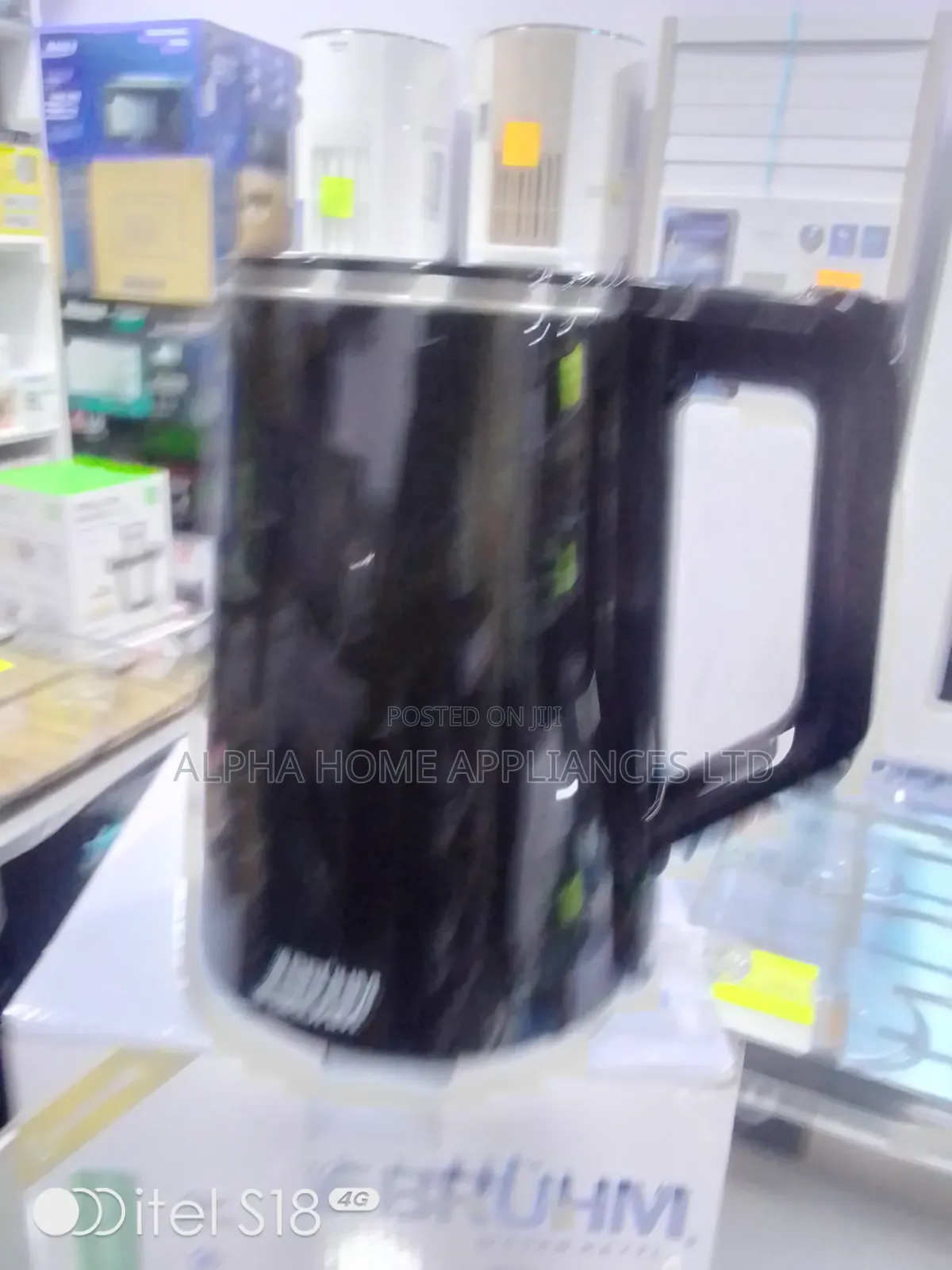 Bruhm Water Kettle Black Colour 1.5l