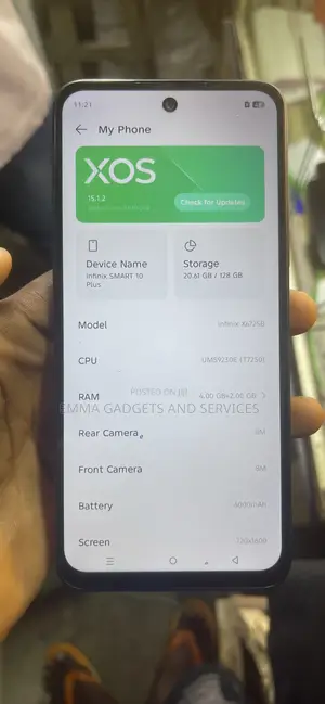 New Infinix Smart 10 Plus 128 GB Black