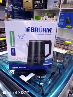 Bruhm Water Kettle Black Colour 1.5l