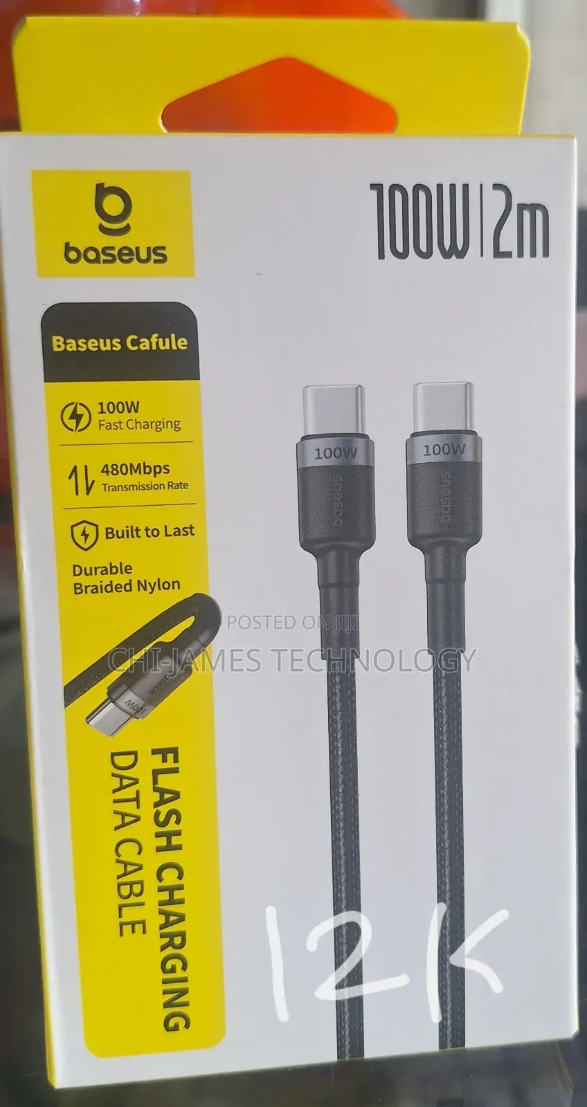 1.5m Type C to Type C 100w/240w Cable