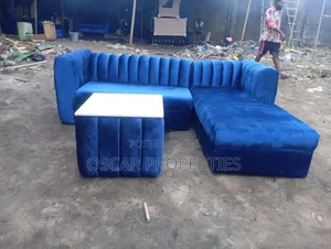 L Shape Chair and Center Table