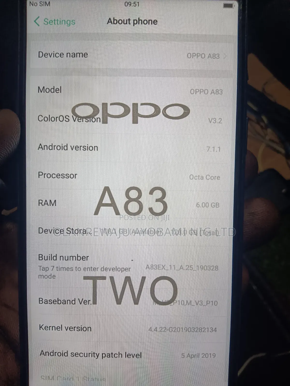 Oppo A83 128 GB Blue