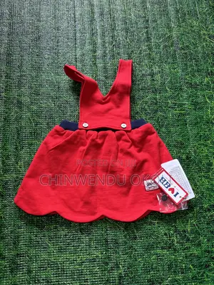 Red Female Baby Pinafore