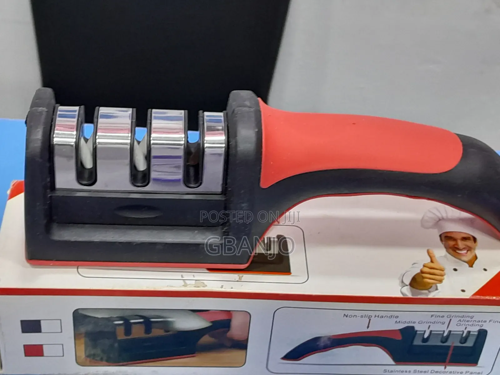 3-Stage Kitchen Knife Sharpener