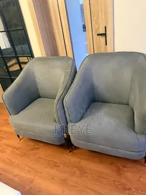 Grey Upholstered Chairs ( Set of 2)