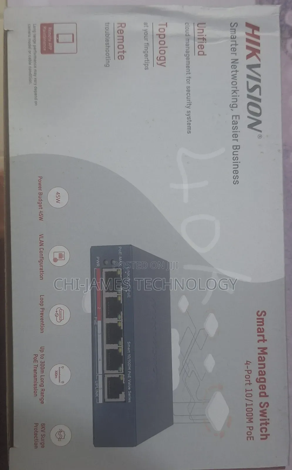 Hikvision 4port and 8 Port Unmanaged Poe Switch