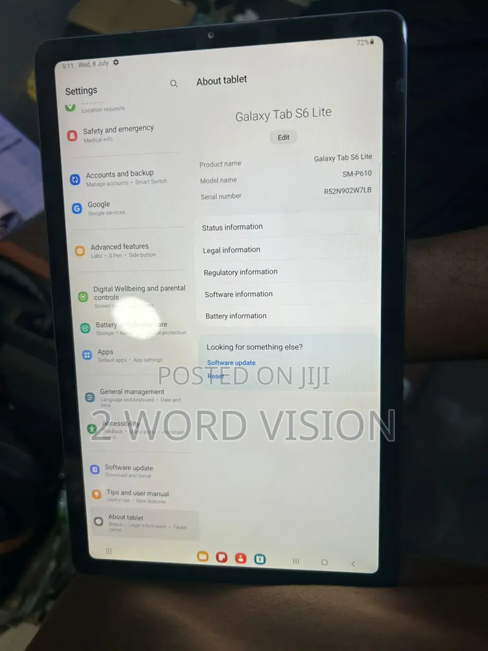 Samsung Galaxy Tab S6 Lite 64 GB Gray