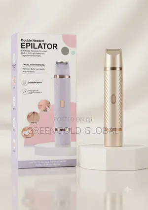 Remove Body and Facial Hair Effortlessly With Double Head Epilator