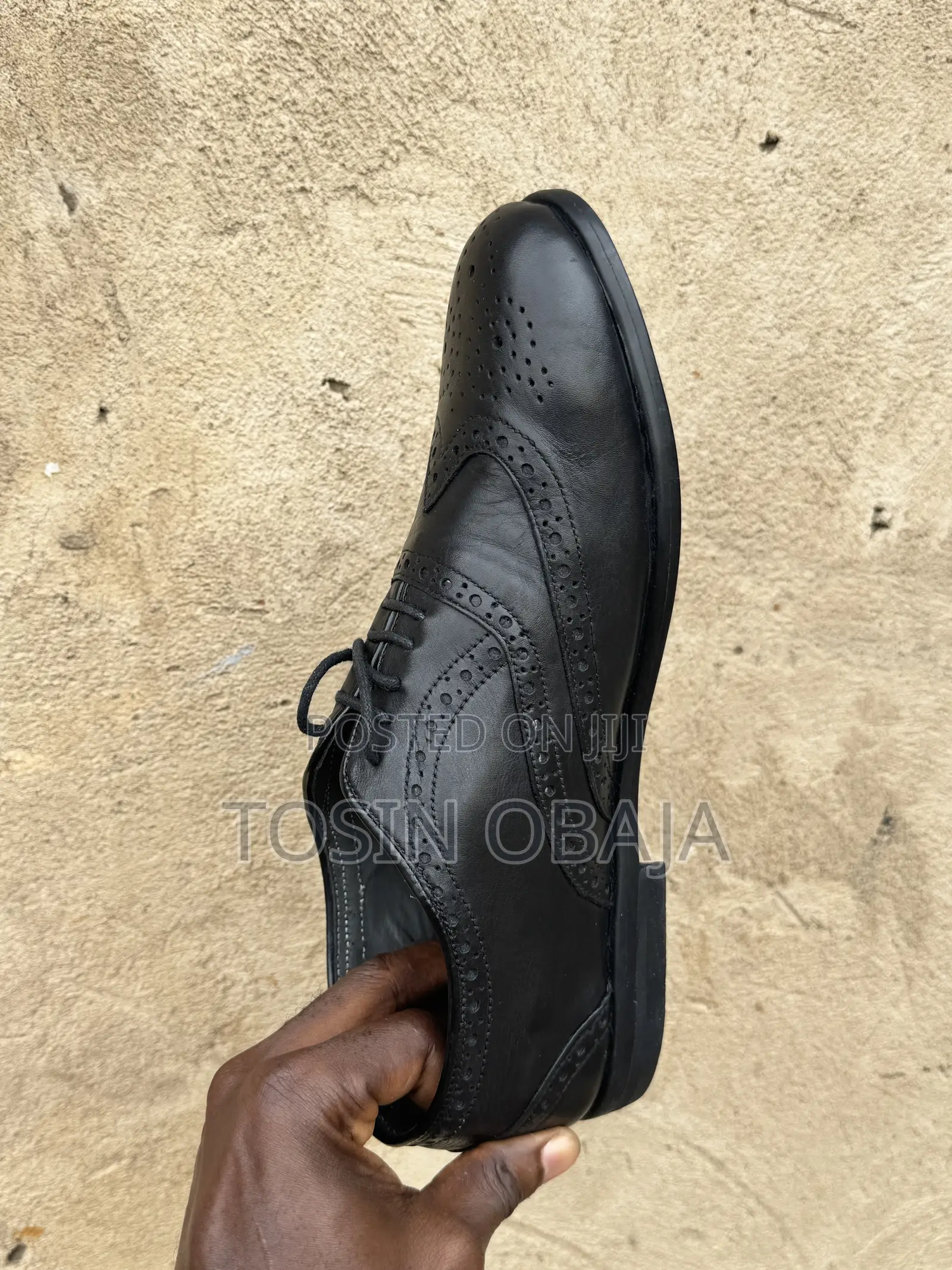 Black Handmade Brogues