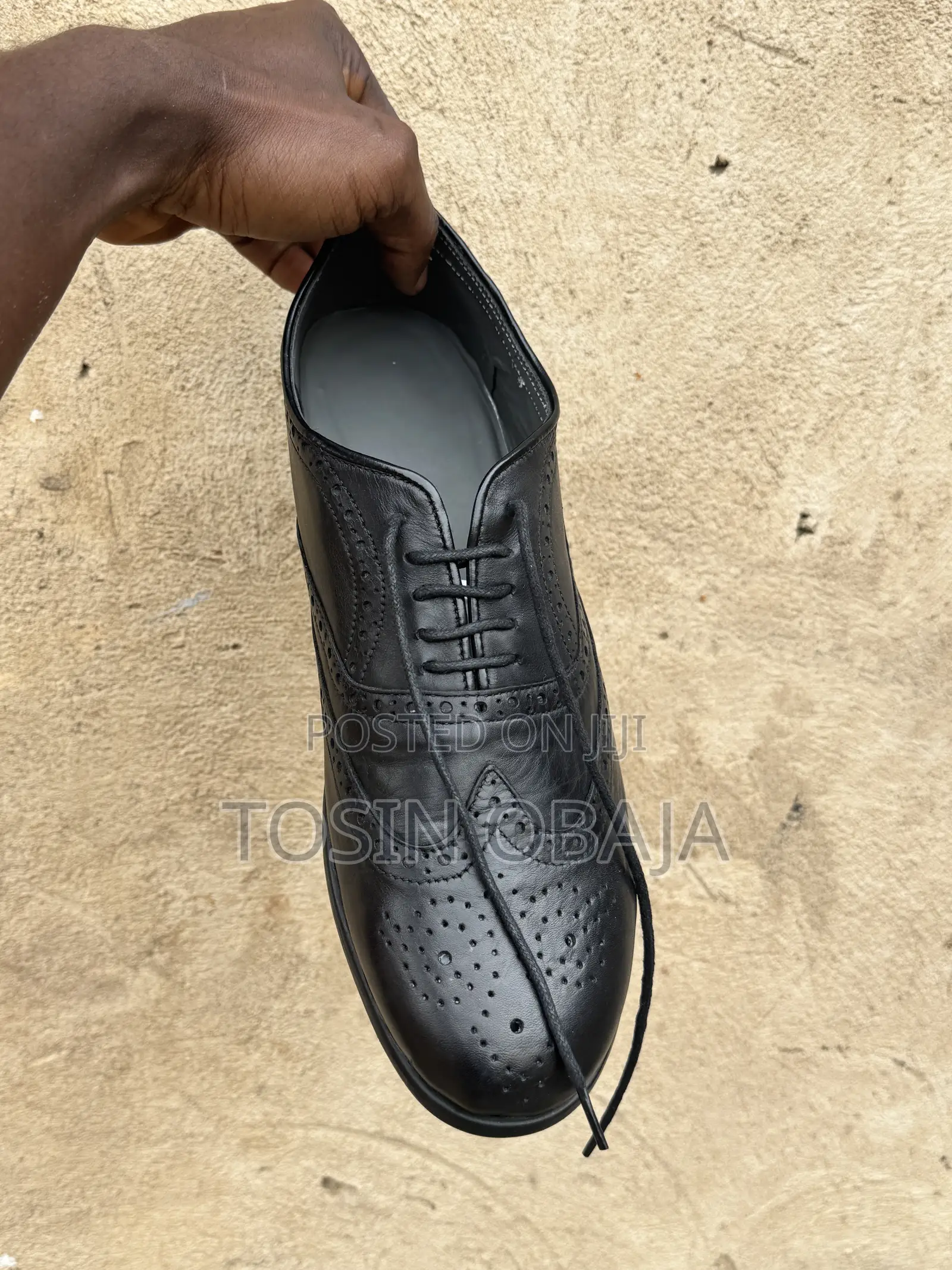 Black Handmade Brogues