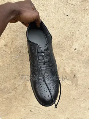 Black Handmade Brogues