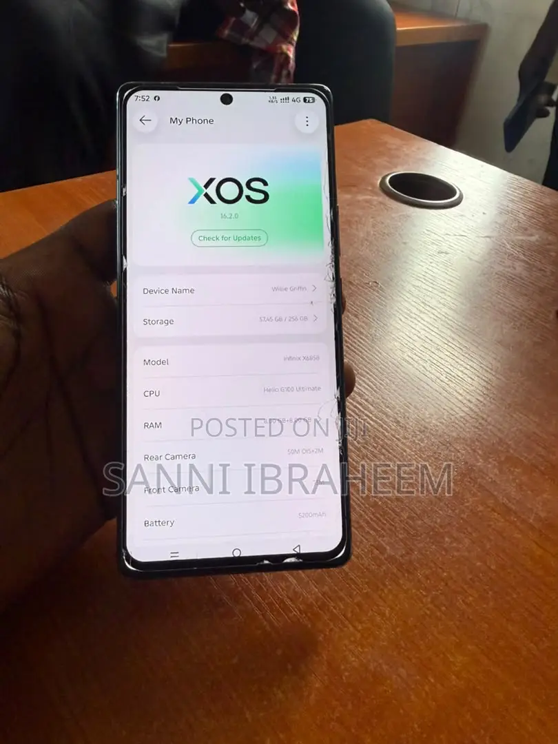 Infinix Note 50 4G 256 GB Blue
