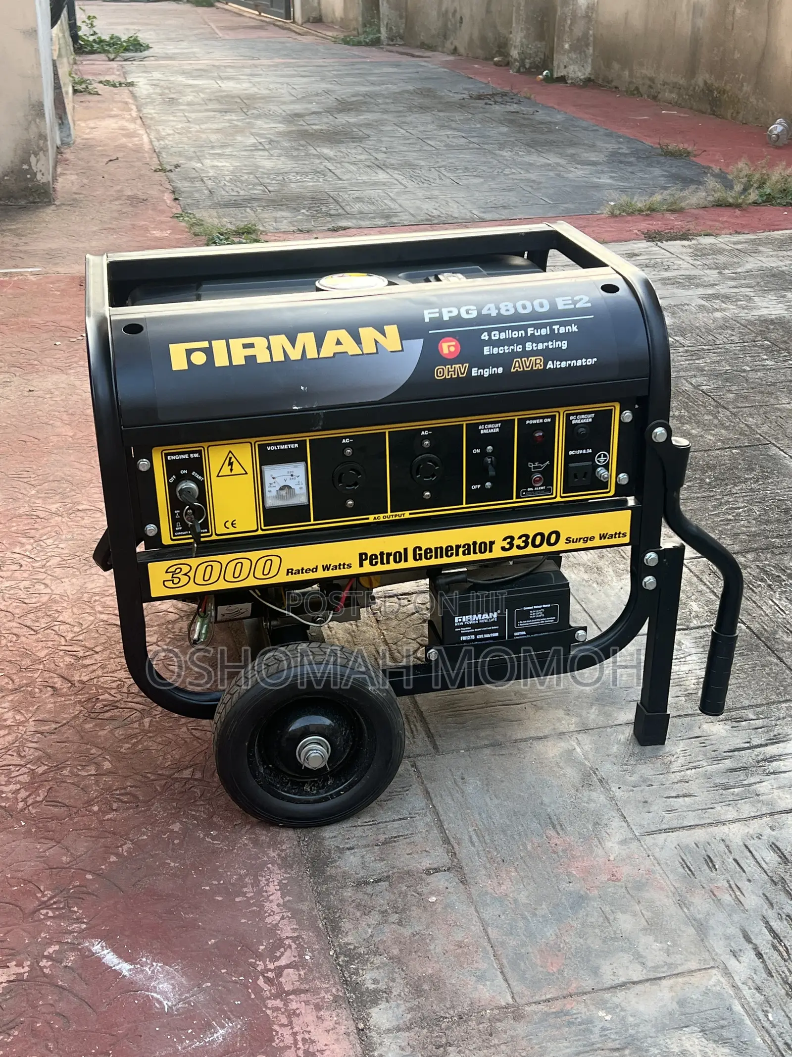 Barely Used Firman Generator. First Owner