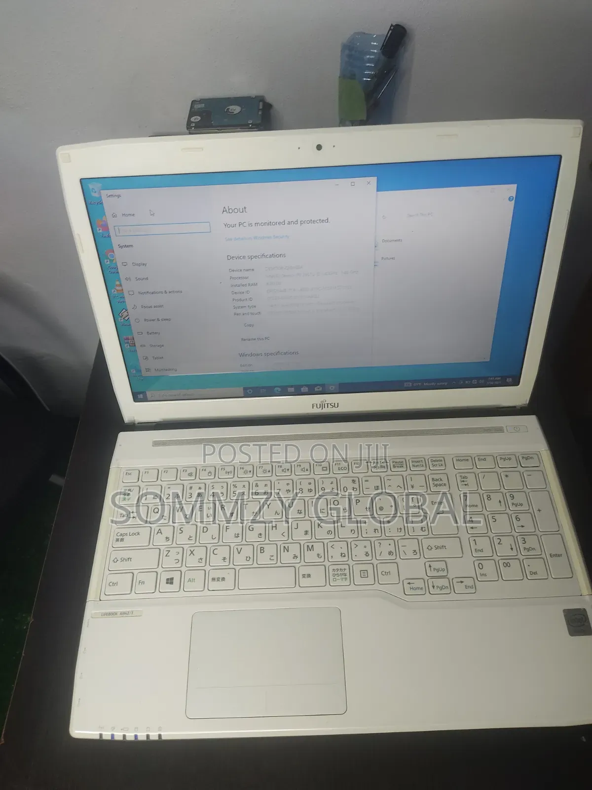 Laptop Fujitsu 6GB Intel Pentium HDD 500GB