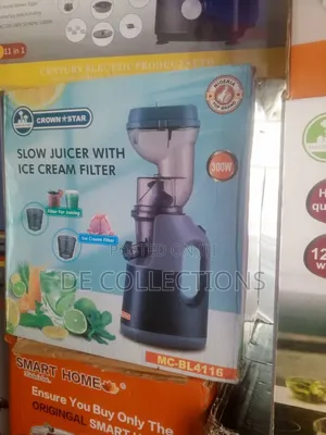 ￼ ￼ Crown Star Slow Juicer With Ice Cream Filter