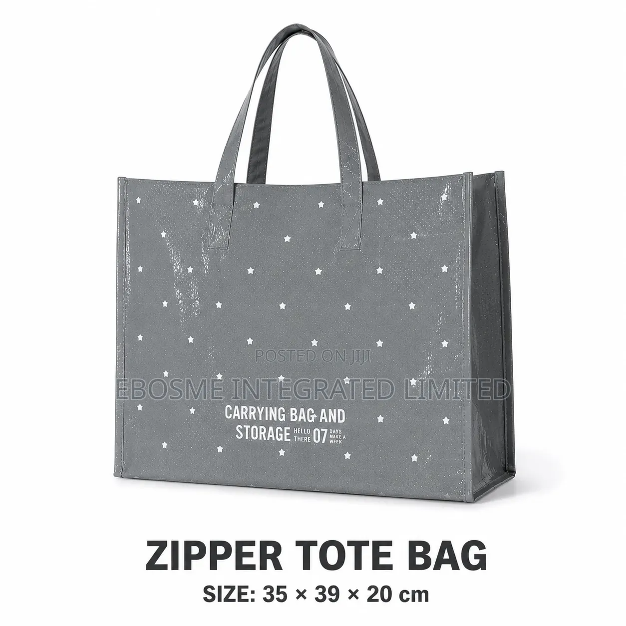 Zipper Tote Bag